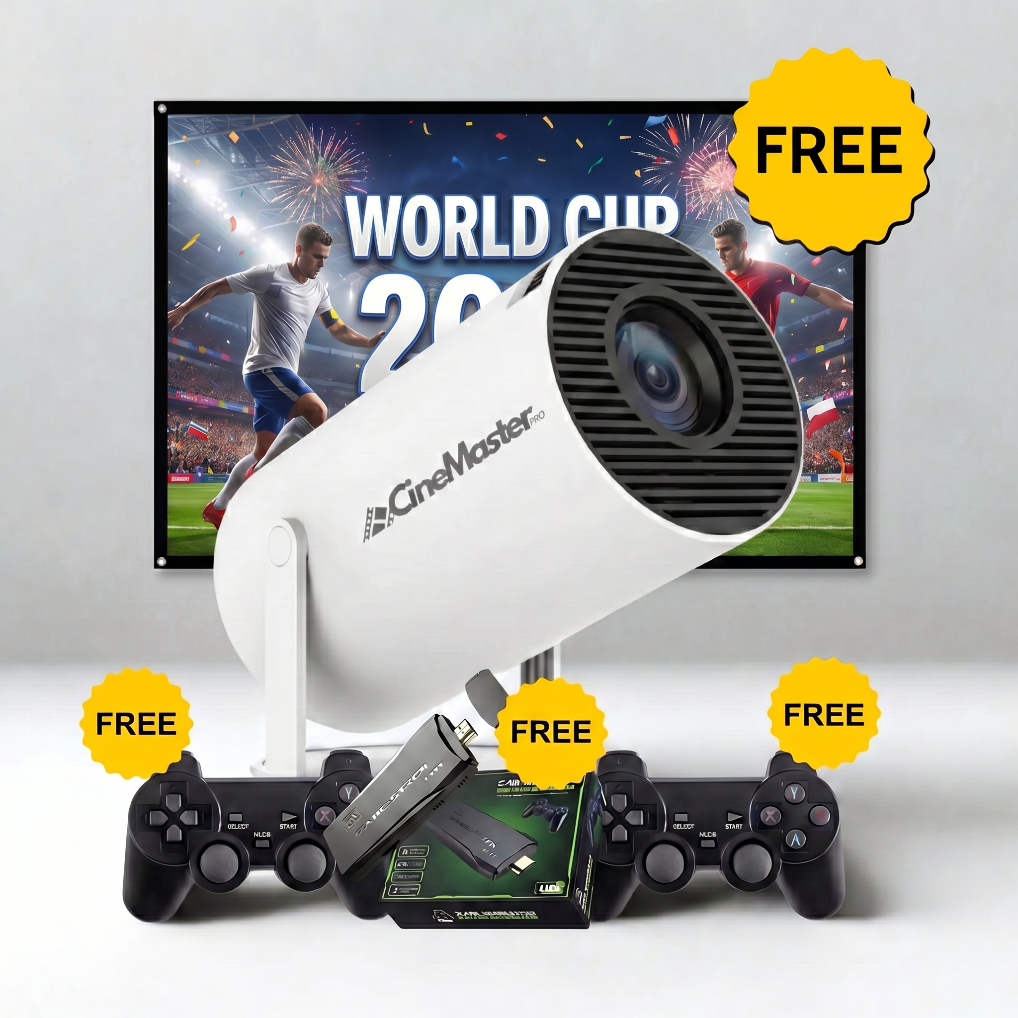 CineMaster Pro® - 4K Smart Projector