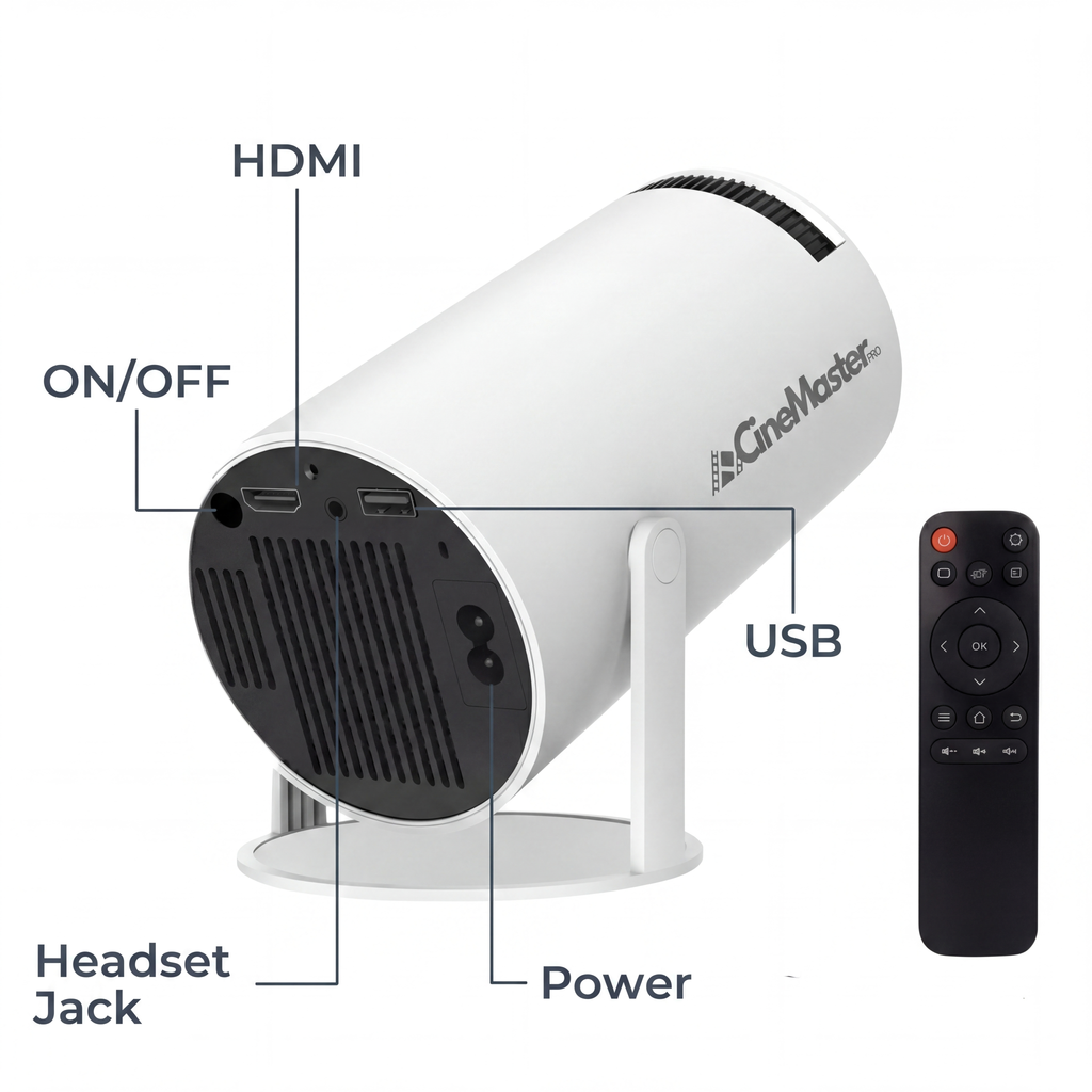 CineMaster Pro® - 4K Smart Projector