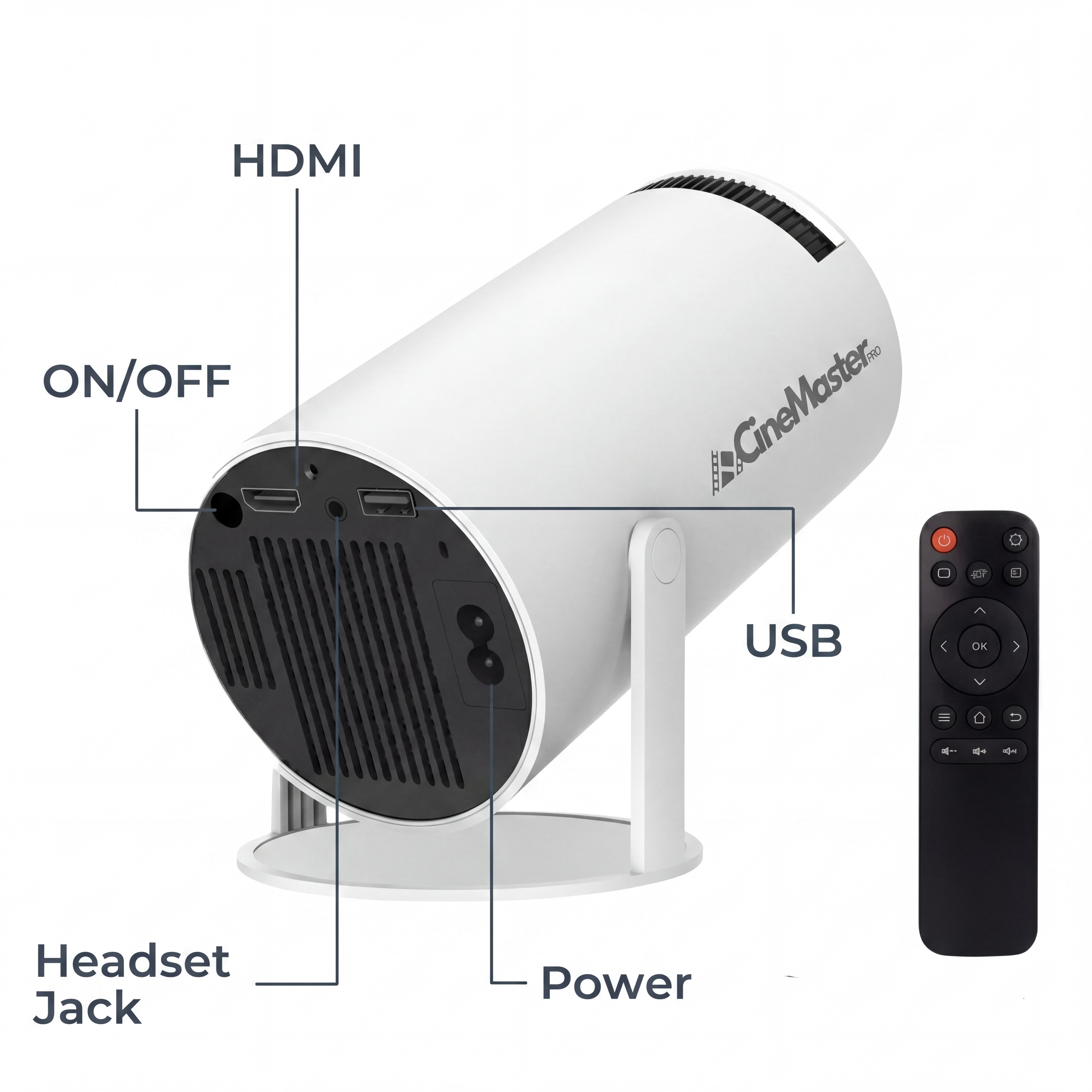 CineMaster Pro® - 4K Smart Projector